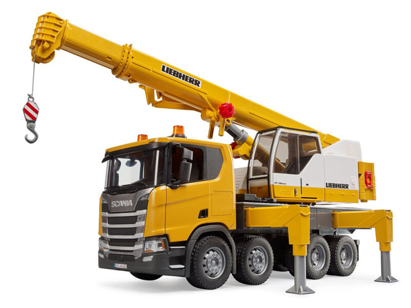 Bruder Scania s jeřábem Liebherr 1:16 